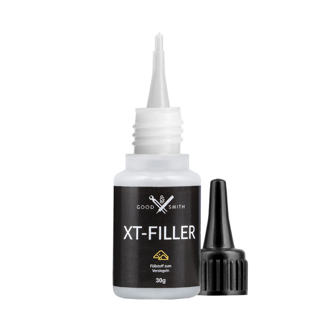 Goodsmith XT-Filler Flasche mit Füllstoff zum versiegeln offen