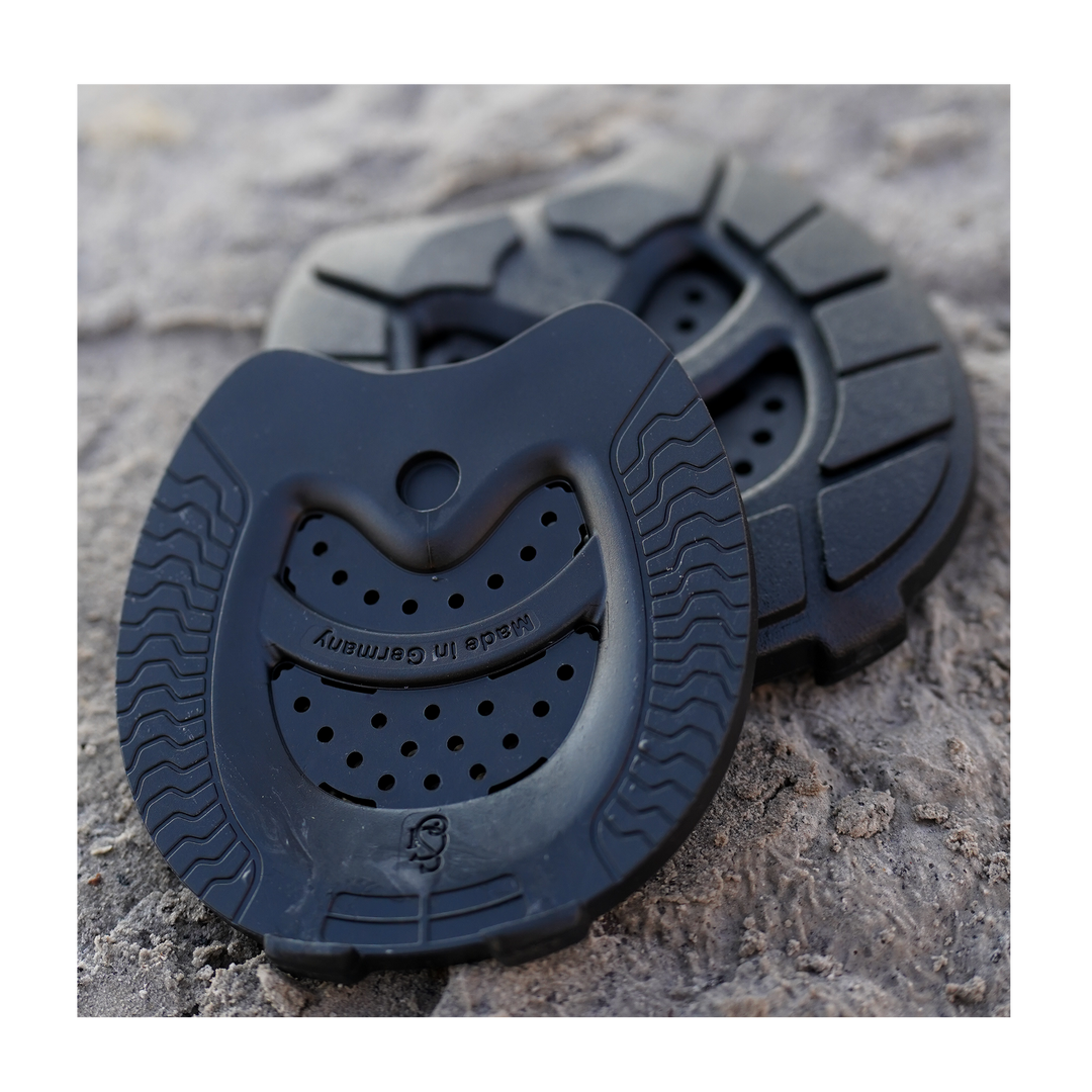 orthopädischer Beschlag, Goodsmith schwarze Reha Grundplatten verschiedene Größe