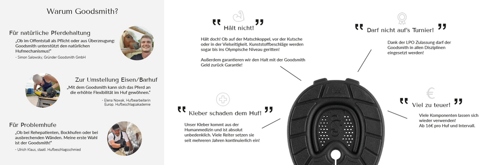 Goodsmith Flyer mit Gründen warum Goodsmith kaufen