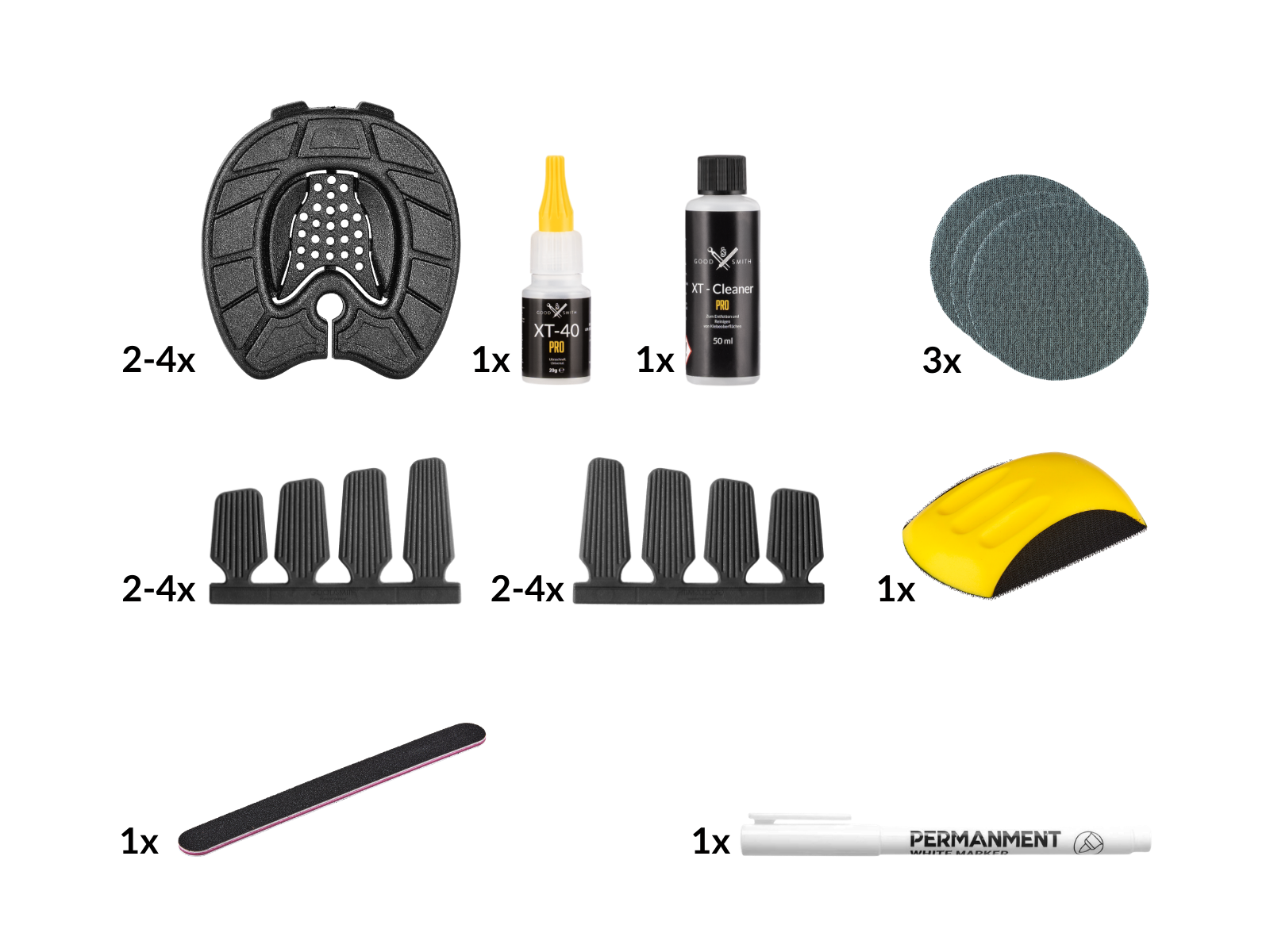 Klebebeschlag Starter Bundle Goodsmith