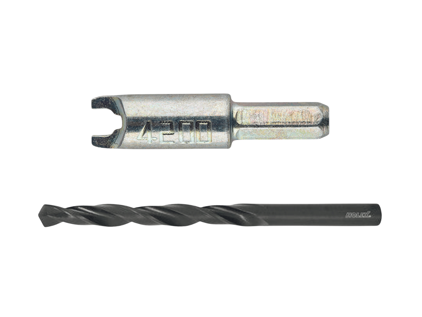 Einschraubadapter für Goodsmith Spikes Typ 1200 & HSS Spiralbohrer zur Montagevorbereitung für Spikes Typ 1200.