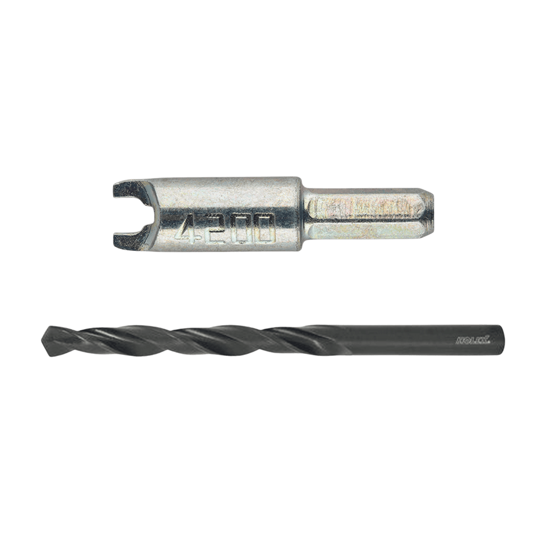 Einschraubadapter für Goodsmith Spikes Typ 1200 & HSS Spiralbohrer zur Montagevorbereitung für Spikes Typ 1200.