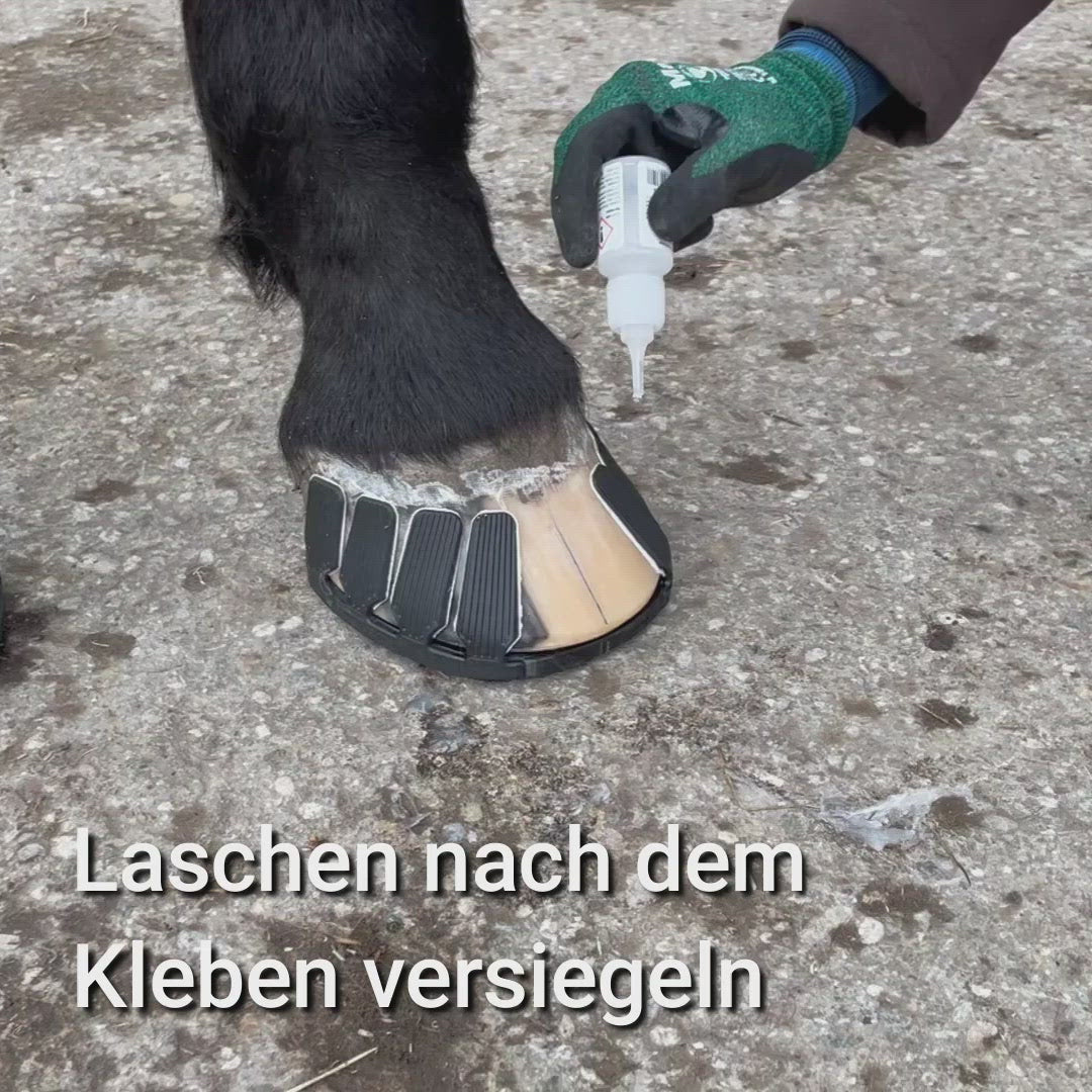 Goodsmith Videoanleitung Laschen nach dem Kleben versiegeln 